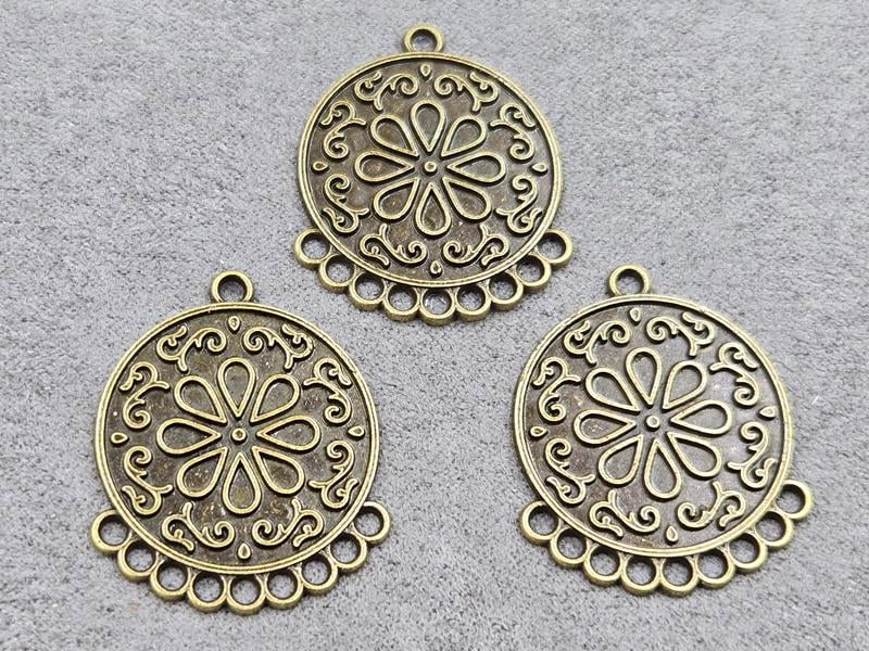 Конектор 25*30 мм 10 шт колір бронза