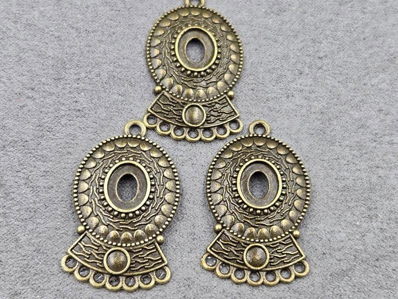 Конектор 22*37 мм 6 шт колір бронза