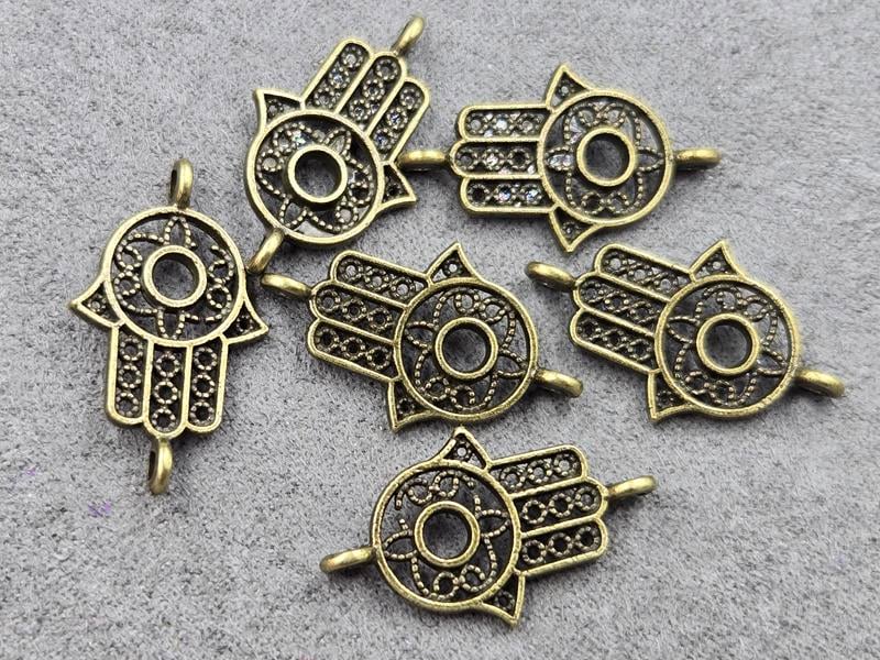 Конектор 15*25 мм 26 шт колір бронза