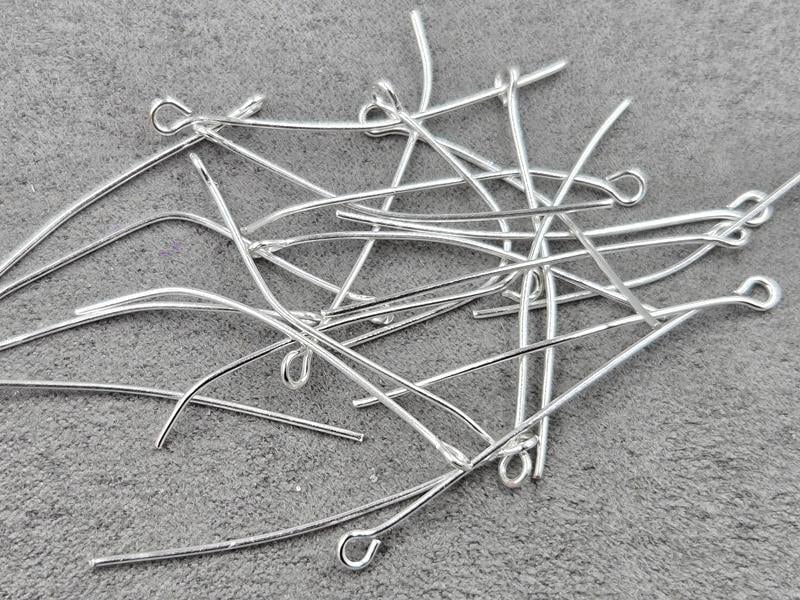 Гвоздики з колєчком 4 см біля 100 грам колір срібло