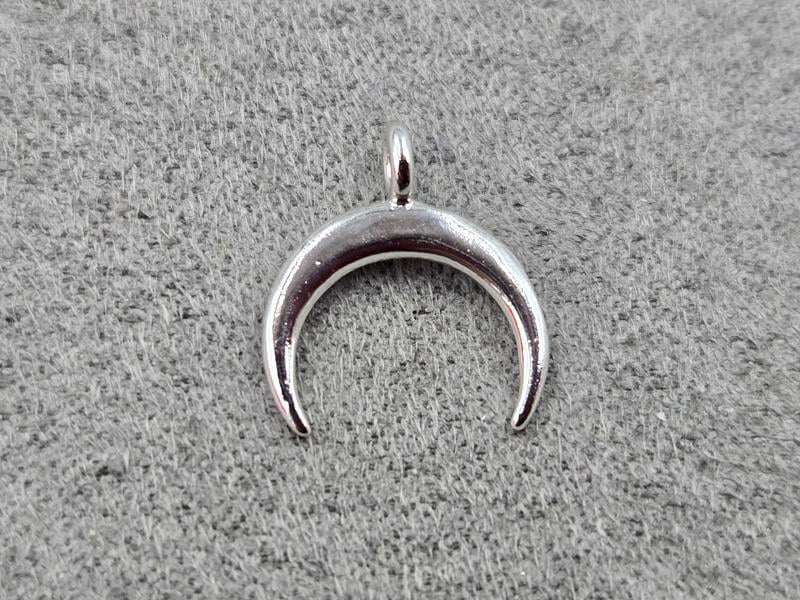 Підвіска *лунніца* 12 мм колір срібло (гіпоалергений сплав)