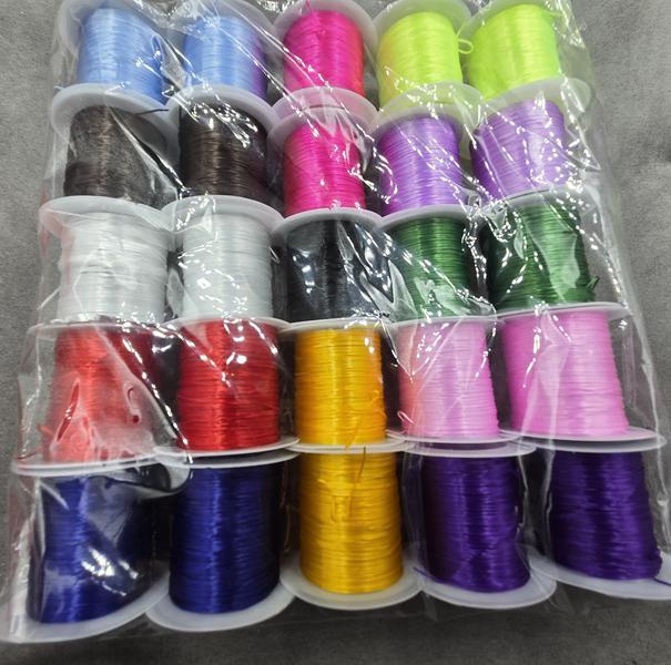 Резинка багатошарова 10 м 25 котушок різні кольори