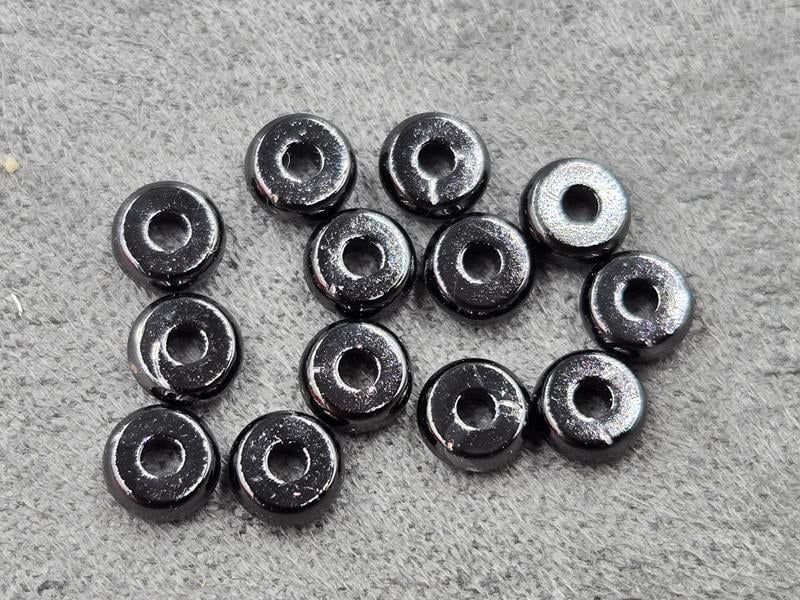 Ронделі 5 мм 50 шт колір чорний (гіпоалергений сплав)