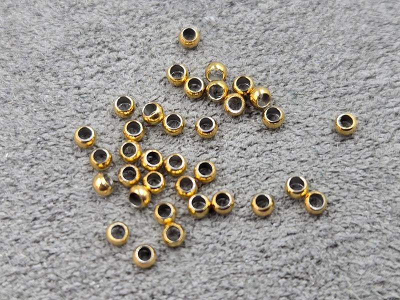 Стопери 2 мм ~ 100 шт колір лимон нержавіюча сталь