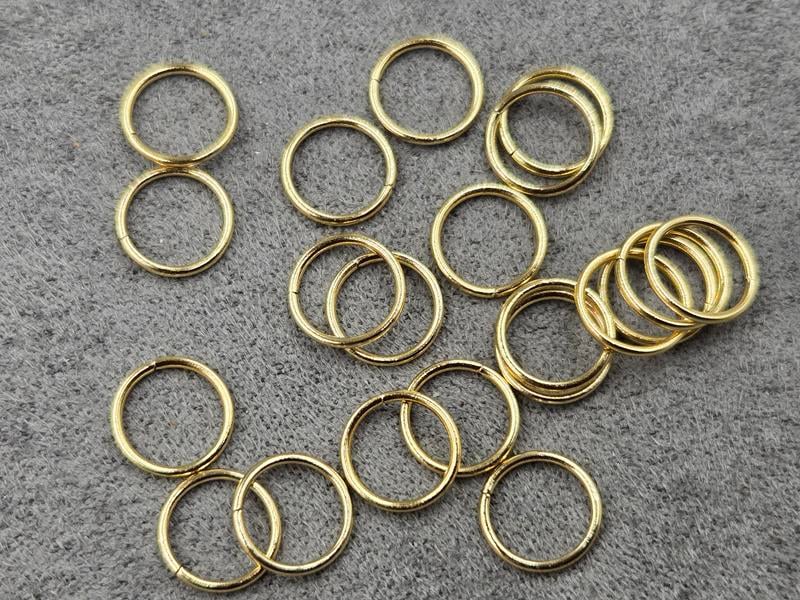 З'єднувальні кільця 8 мм 50 шт колір лимон нержавіюча сталь