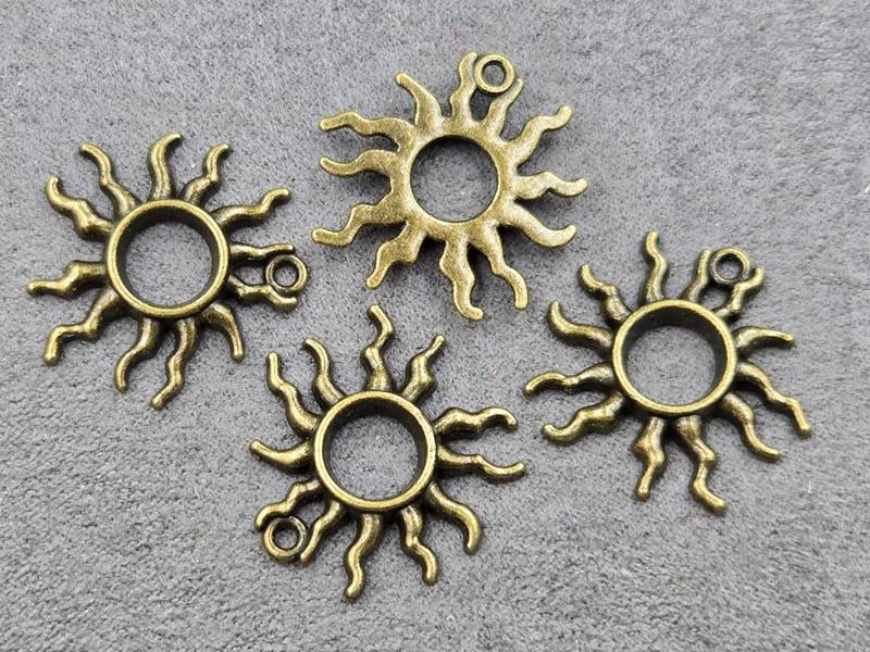 Підвіска 25 мм 10 шт колір бронза