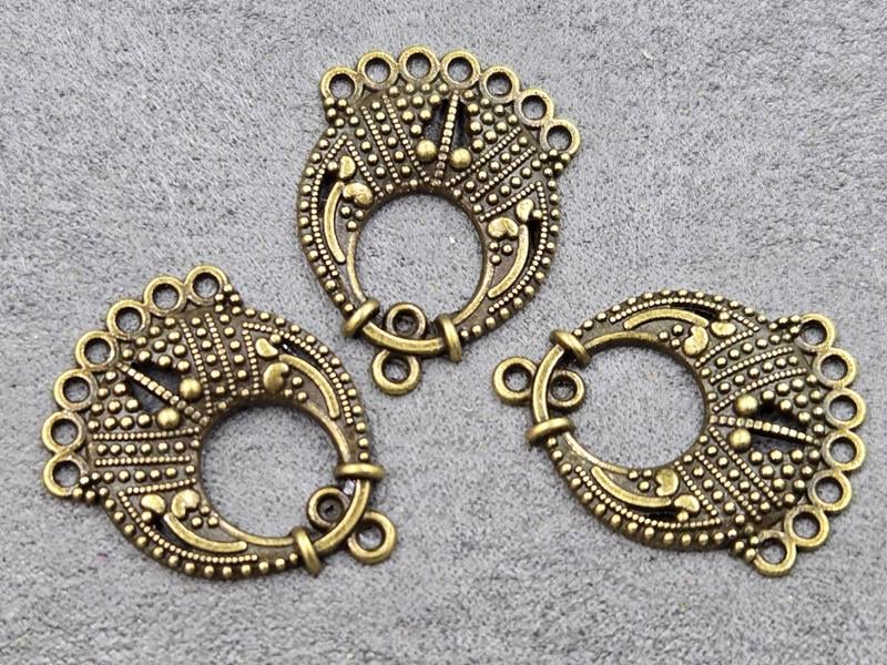 Конектор 22*30 мм 10 шт колір бронза