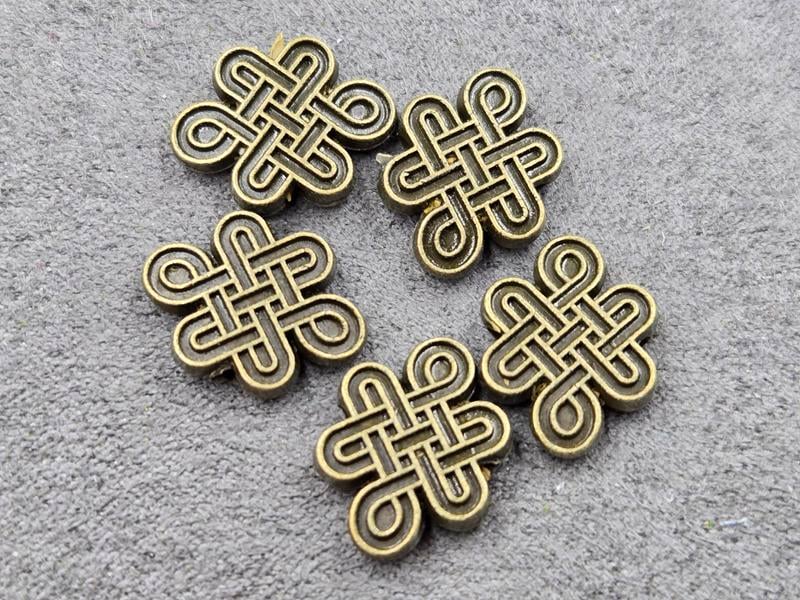 Бусини 13*17 мм 12 шт колір бронза