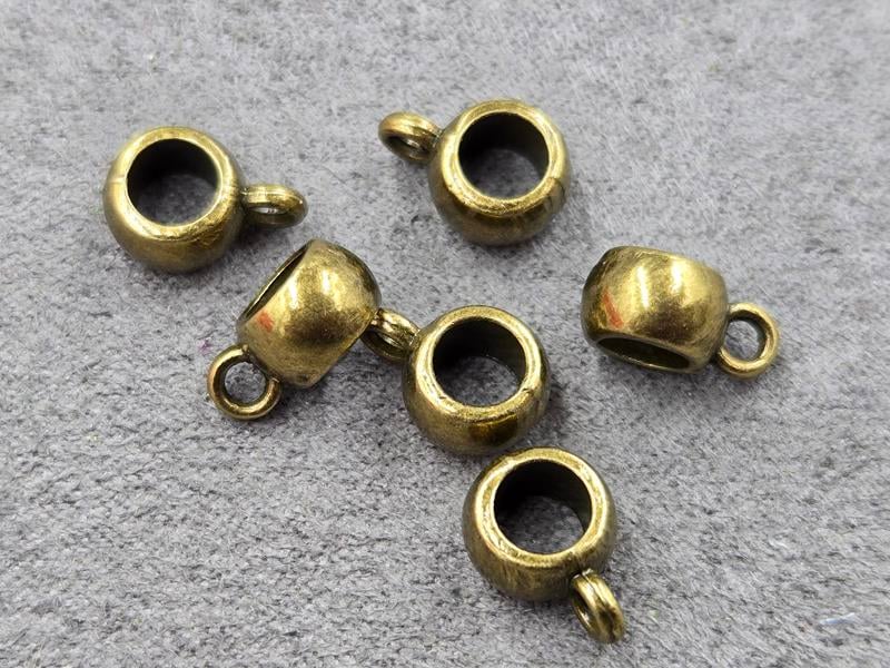 Бейли 8*5*11 мм 26 шт колір бронза