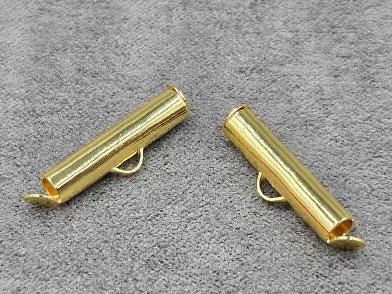 Слайдер 4*20 мм колір лимонне золото (гипоалергений сплав)