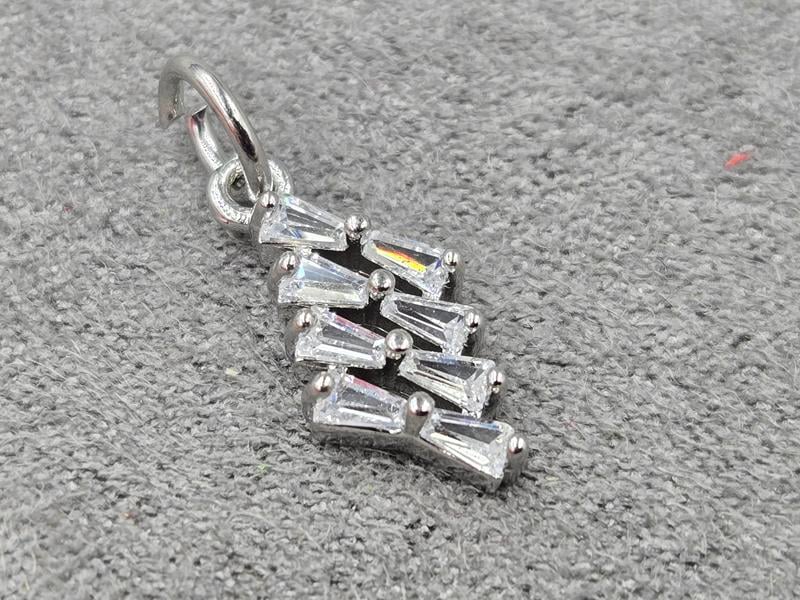 Підвіска 8*16 мм колір сталь (гіпоалергений сплав)