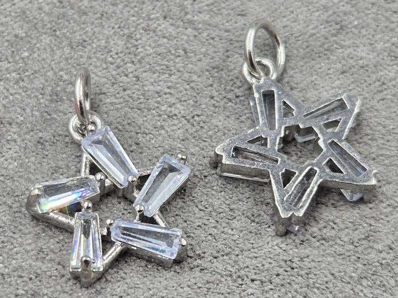 Підвіска 15 мм колір сталь (гіпоалергений сплав)