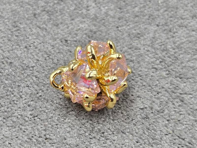 Підвіска 9 мм колір золото (гіпоалергений сплав)