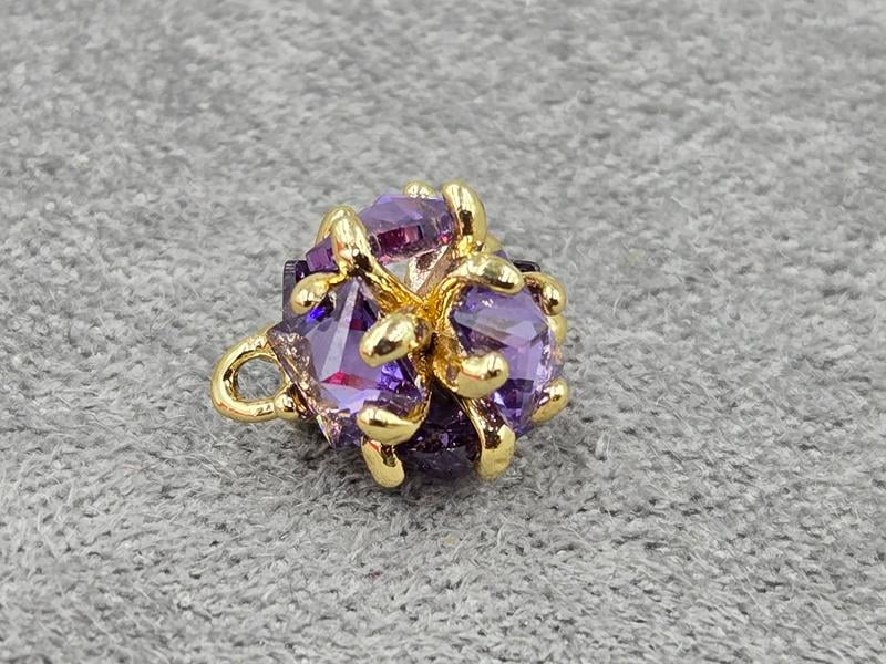 Підвіска 9 мм колір золото (гіпоалергений сплав)