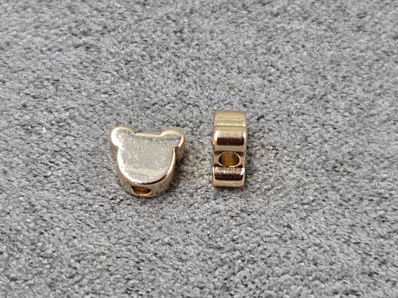 Бусина 5*6 мм колір золото (гіпоалергений сплав)