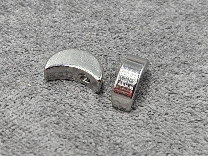 Бусина 8*5 мм колір сталь (гіпоалергений сплав)