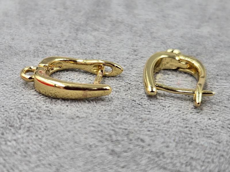 Швенза 3*15 мм колір золото (гіпоалергений сплав)