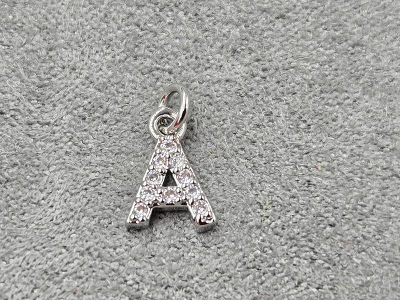 Підвіска 6*8 мм колір сталь (гіпоалергений сплав)