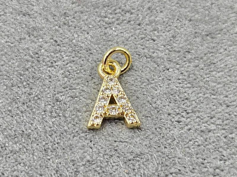 Підвіска 6*8 мм колір лимонне золото (гіпоалергений сплав)