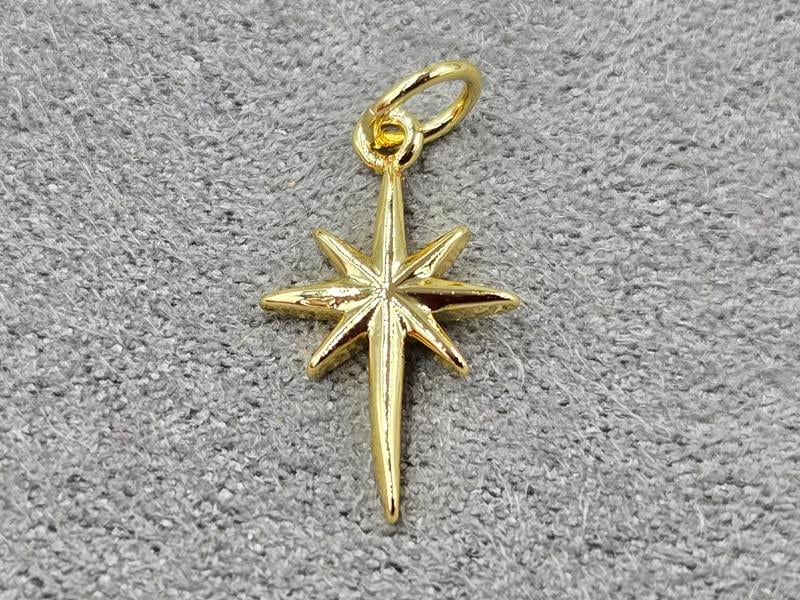 Підвіска 10*17 мм колір лимонне золото (гіпоалергений сплав)