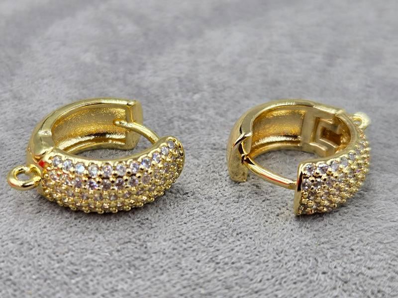 Швенза 6*14 мм колір лимонне золото (гіпоалергений сплав)