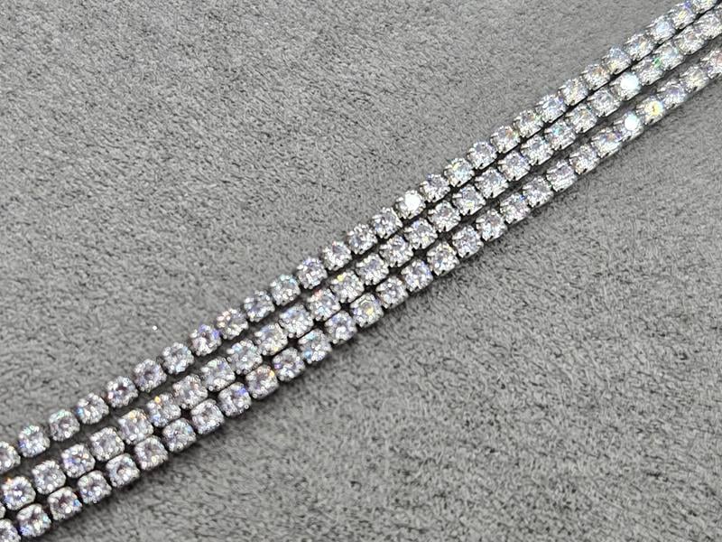 Браслет CM довжина 17+ 2 см родій (мед. сплав)