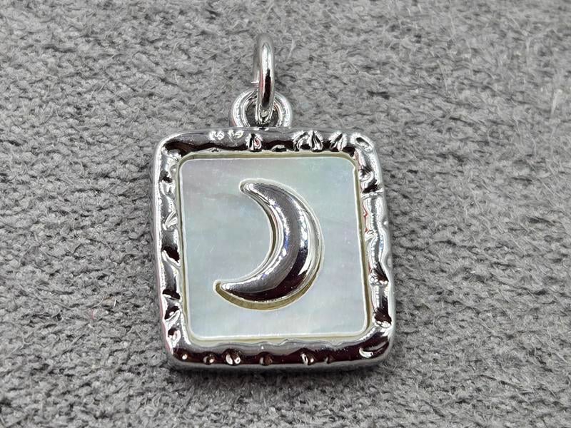 Підвіска 12*15 мм колір сталь (гіпоалергений сплав)