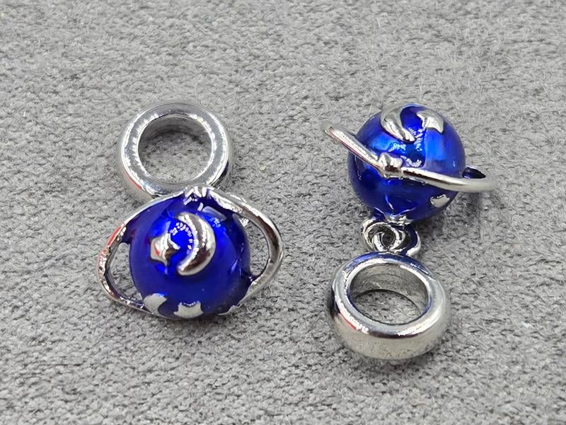 Підвіска 9*12*10 мм з бейлом 8*2,7 мм колір сталь (гіпоалергений сплав)