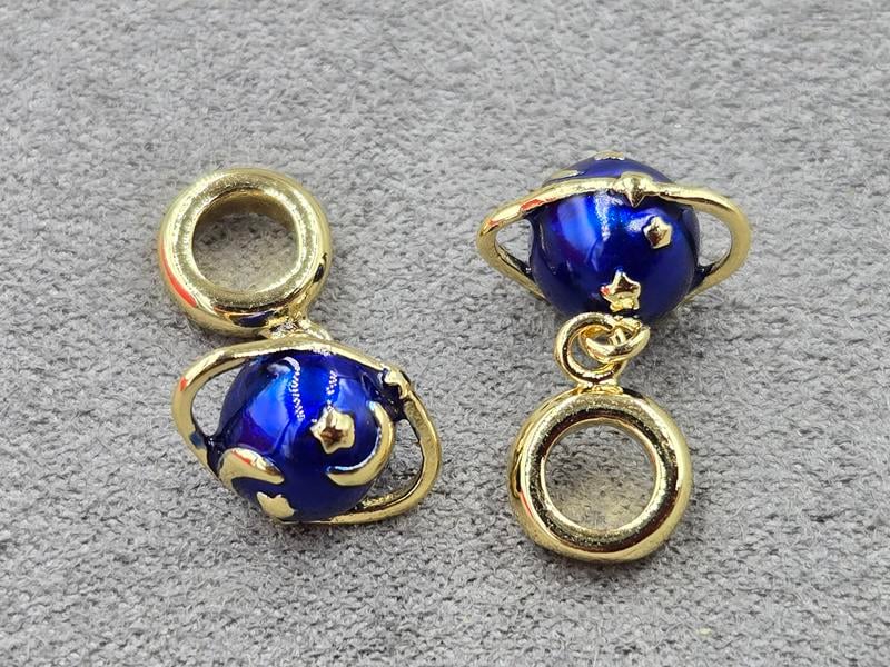 Підвіска 9*12*10 мм з бейлом 8*2,7 мм колір лимонне золото (гіпоалергений сплав)