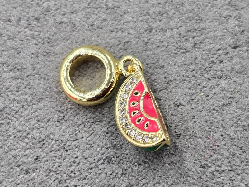 Підвіска 7*14 мм з бейлом 8*2,7 мм колір лимонне золото (гіпоалергений сплав)