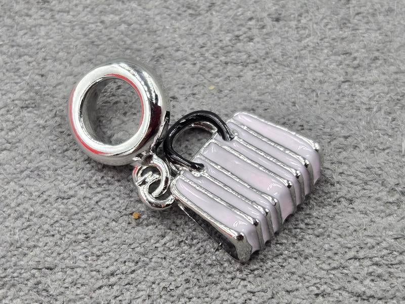 Підвіска сумочка 10*11,5 мм з бейлом 8*2,7 мм колір сталь (гіпоалергений сплав)