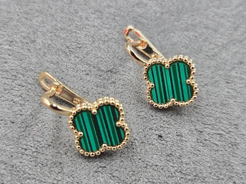 Сережки конюшина 12*18 мм (мед. сплав)