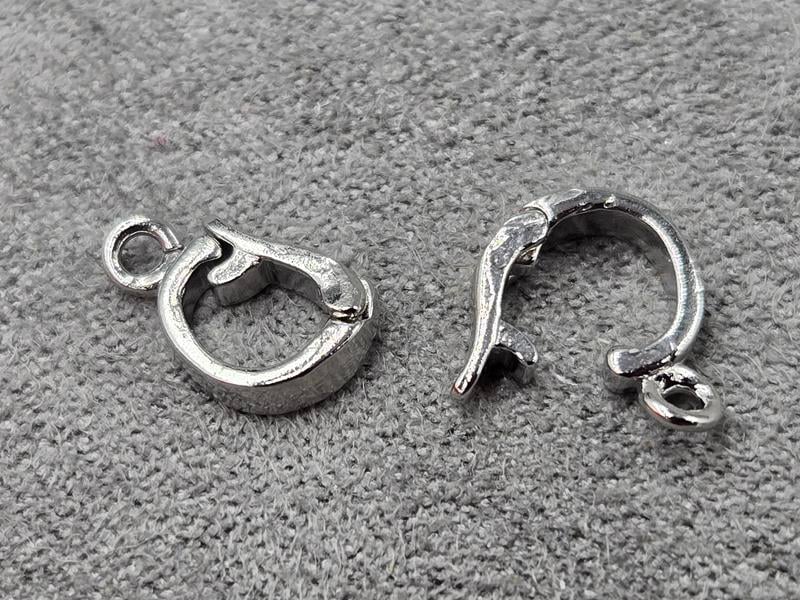 Бейл 7*11 мм колір сталь (гіпоалергений сплав)