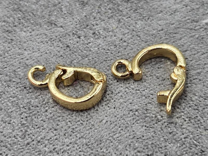 Бейл 7*11 мм колір золото (гіпоалергений сплав)