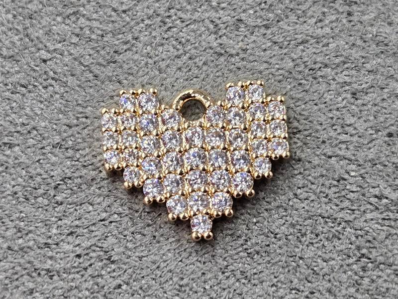 Підвіска 12*14 мм колір золото (гіпоалергений сплав)