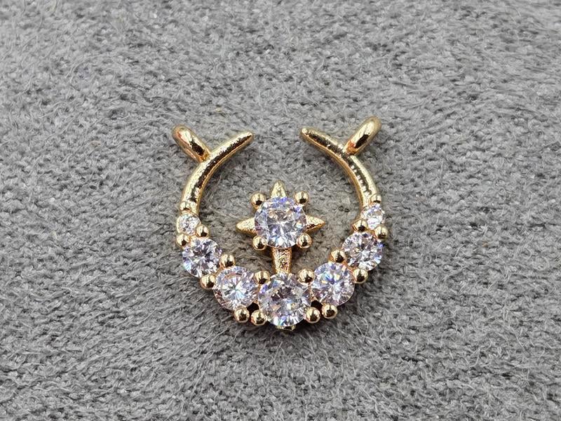 Конектор 12*12 мм колір золото (гіпоалергений сплав)