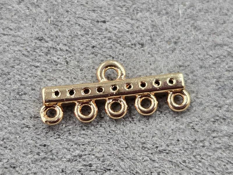 Конектор 7*17 мм колір золото (гіпоалергений сплав)