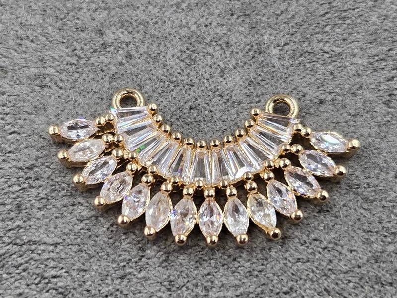 Конектор 11*29 мм колір золото (гіпоалергений сплав)