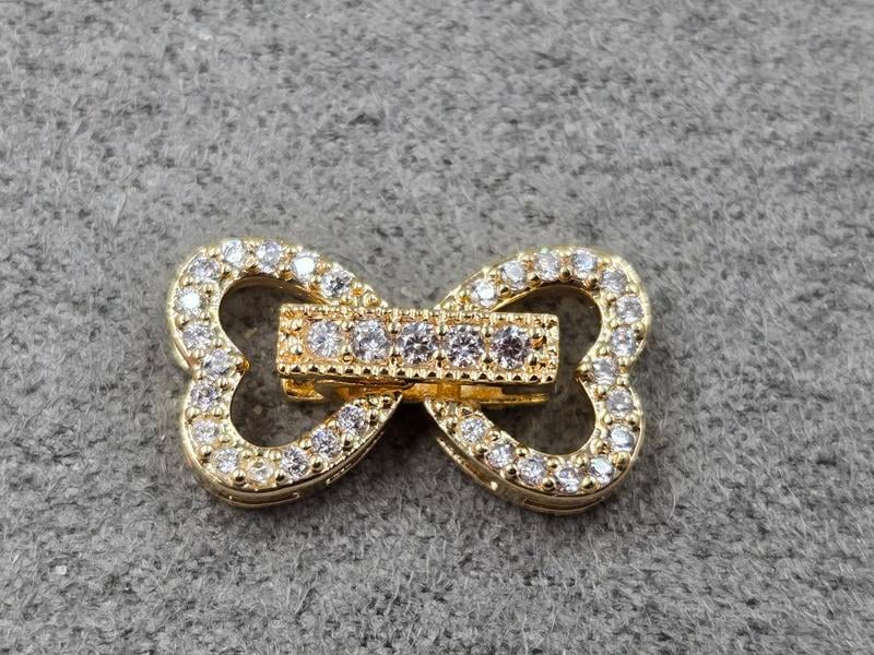 Замок 10*19 мм колір золото (гіпоалергений сплав)