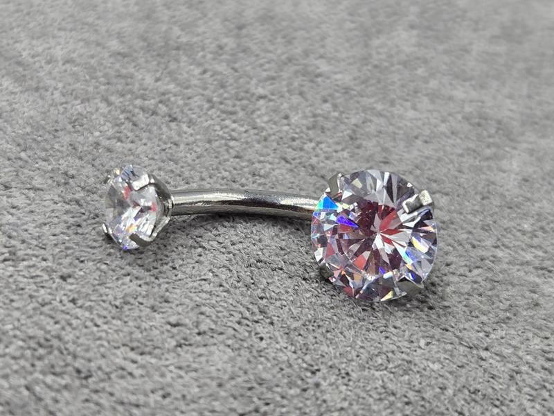 Пірсінг 6+8 мм висота 20 мм нержавіюча сталь