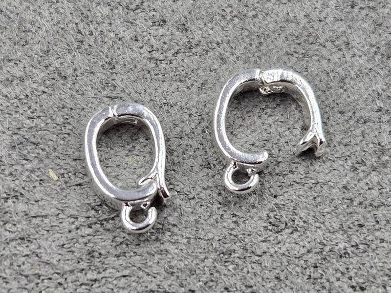 Бейл 6*10*2 мм колір срібло (гіпоалергений сплав)