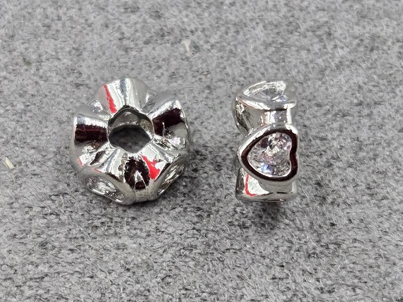 Рондель 8*4 мм колір сталь ( гіпоалергений сплав)