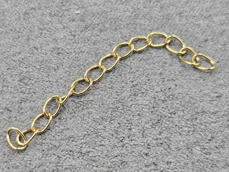 Подовжувачі 5 см 20 шт колір лимонне золото нержавіюча сталь