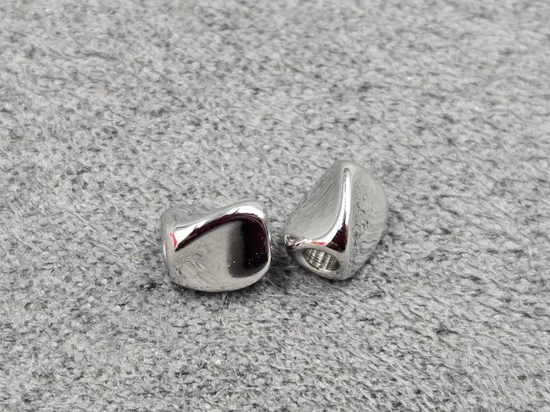 Бусина 4*5 мм колір сталь (гіпоалергений сплав)