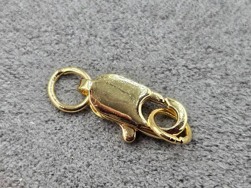 Замок 14 мм колір золото (гіпоалергенний сплав)