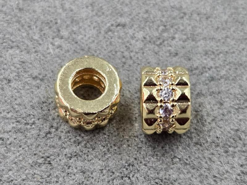 Рондель 8*5 мм колір золото ( гіпоалергений сплав)