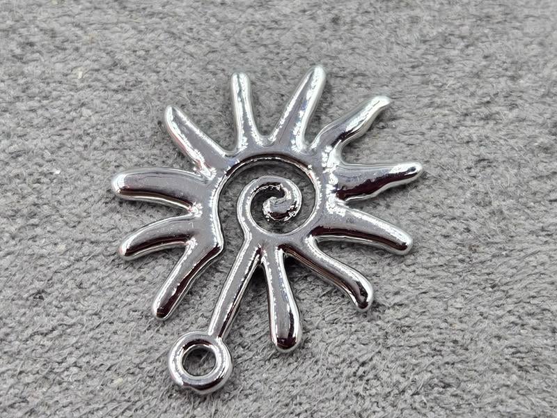 Підвіска 18*23 мм колір сталь (гіпоалергений сплав)