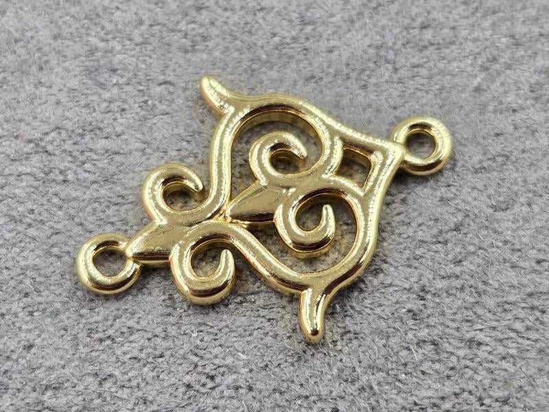 Конектор 18*25 мм колір золото (гіпоалергений сплав)