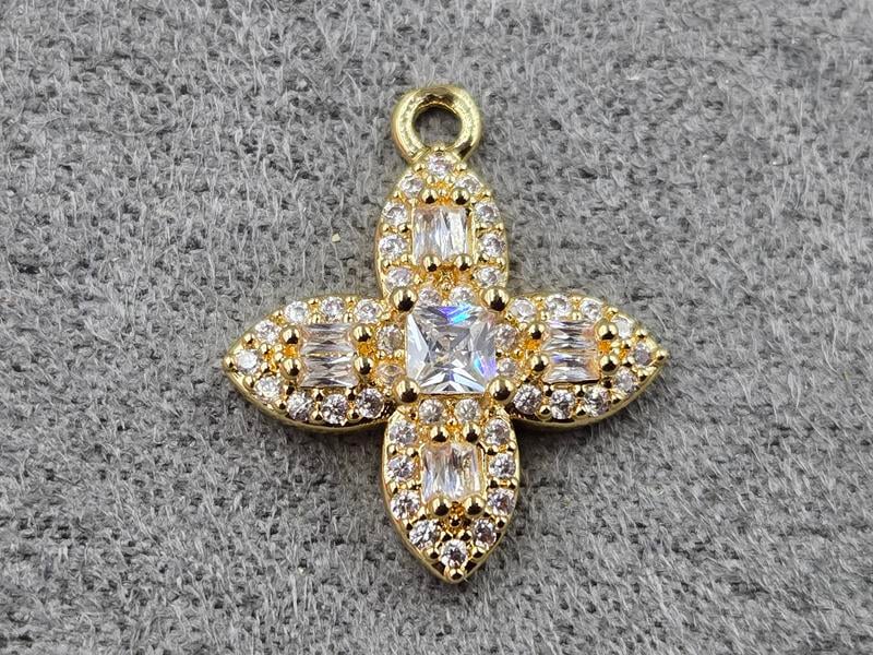 Підвіска 15 мм колір золото (гіпоалергений сплав)