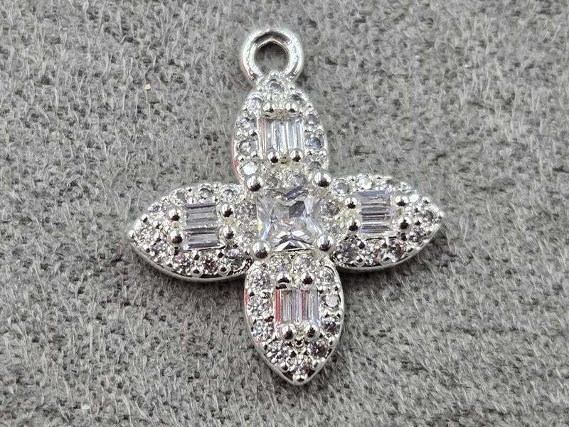 Підвіска 15 мм колір срібло (гіпоалергений сплав)